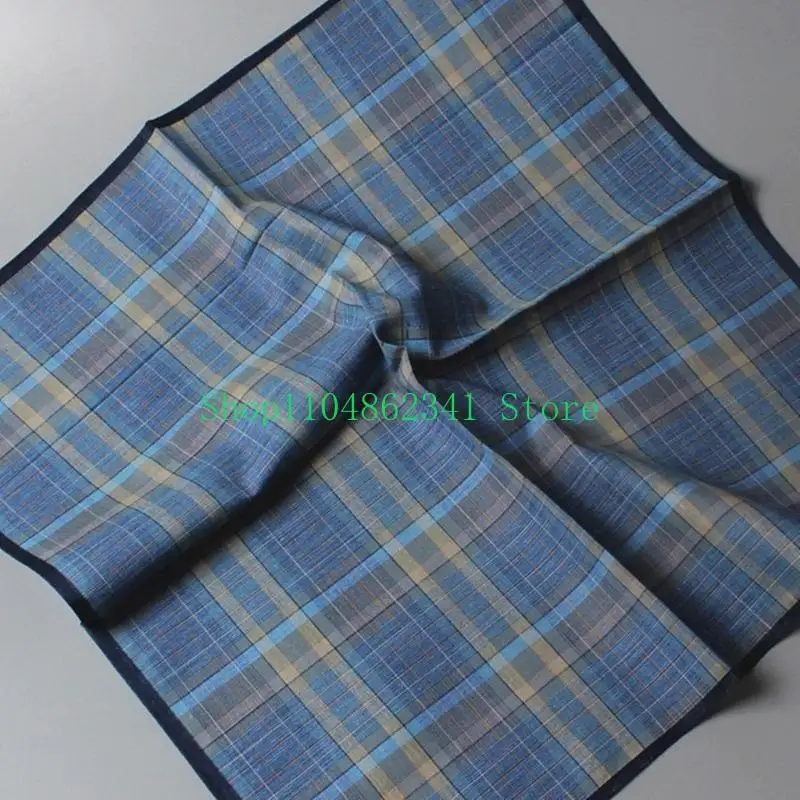 5ASDポリエステルハンカチ雄の洗える格子パターンハンキーランダムカラーハンカチの大人の商業