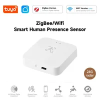 24G Tuya Wifi Zigbee Human Presence Detector Smart Human Body PIR Sensor Radar Detector Motion Sensors Support Home Assistant