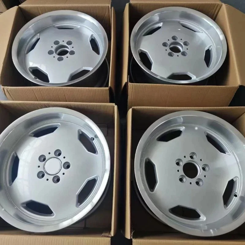 Aluminum Wheels for Vito Yanuo Mercedes-Benz E300 S350 Tiger Ben Golf Sprint Modified 17/18inchs Silver Bright Edge Multi-spoke