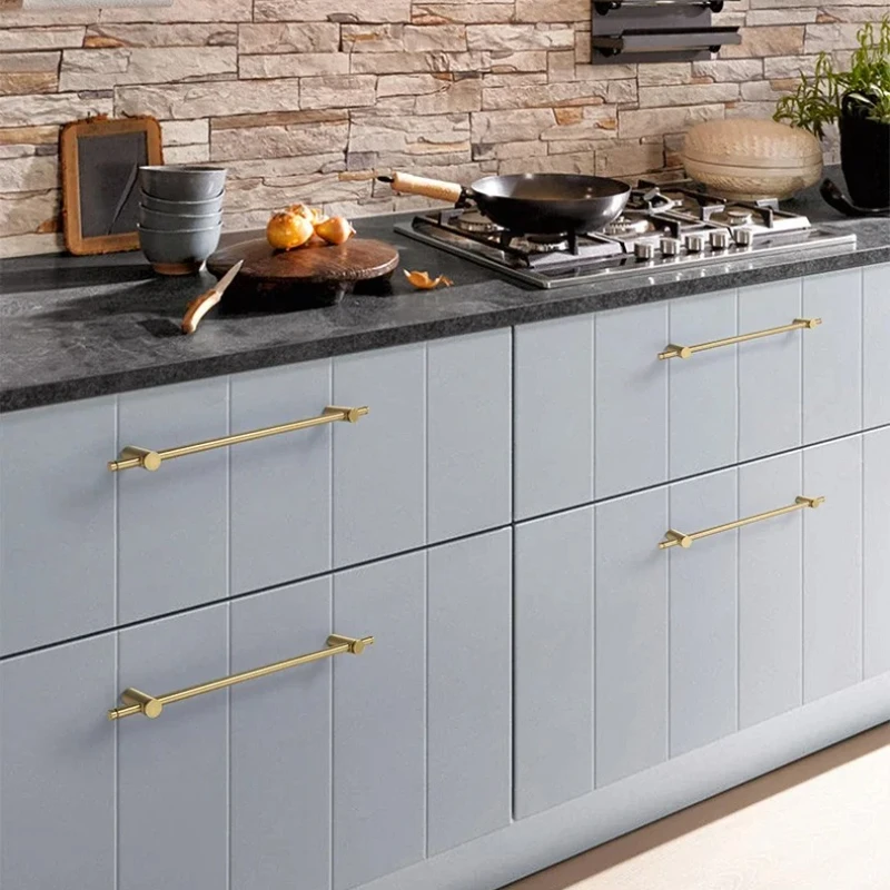 Extended handle 1m Adjust The Pitch Luxury Solid Brass Long Handle Modern Gold Wardrobe Cabinet Glass Door Handles Drawer Pulls