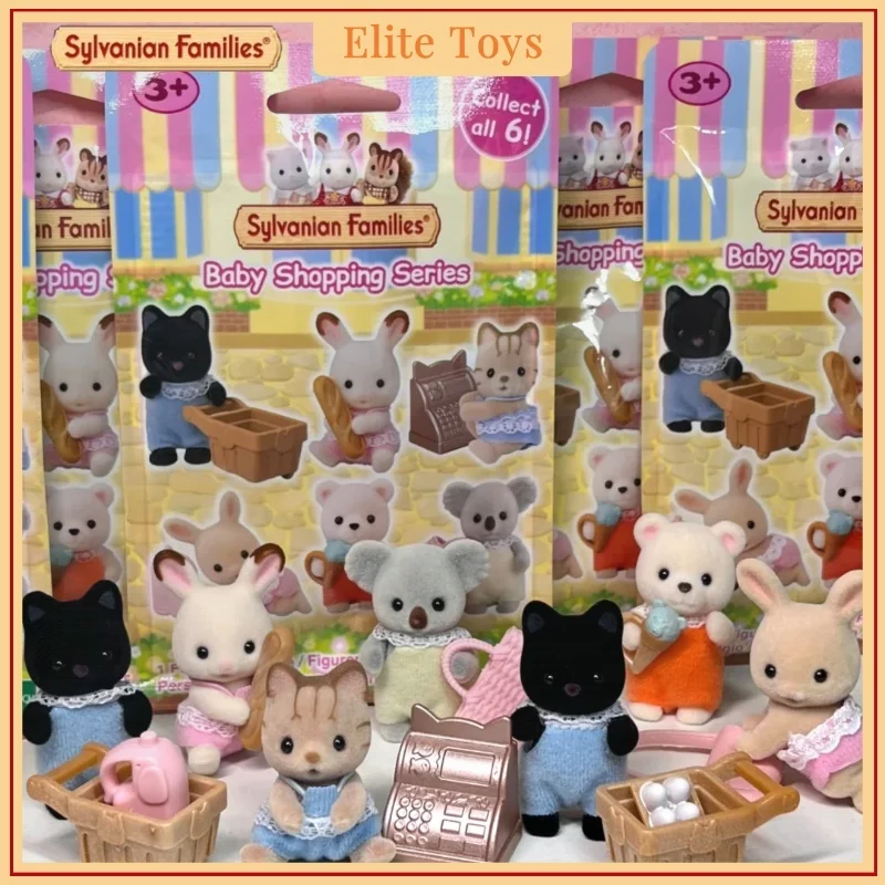 Sylvanian familles mignon filles jouets pour enfants Calico Critters Ternurines figurines d'anime famille bébé Shopping série sac aveugle poupée