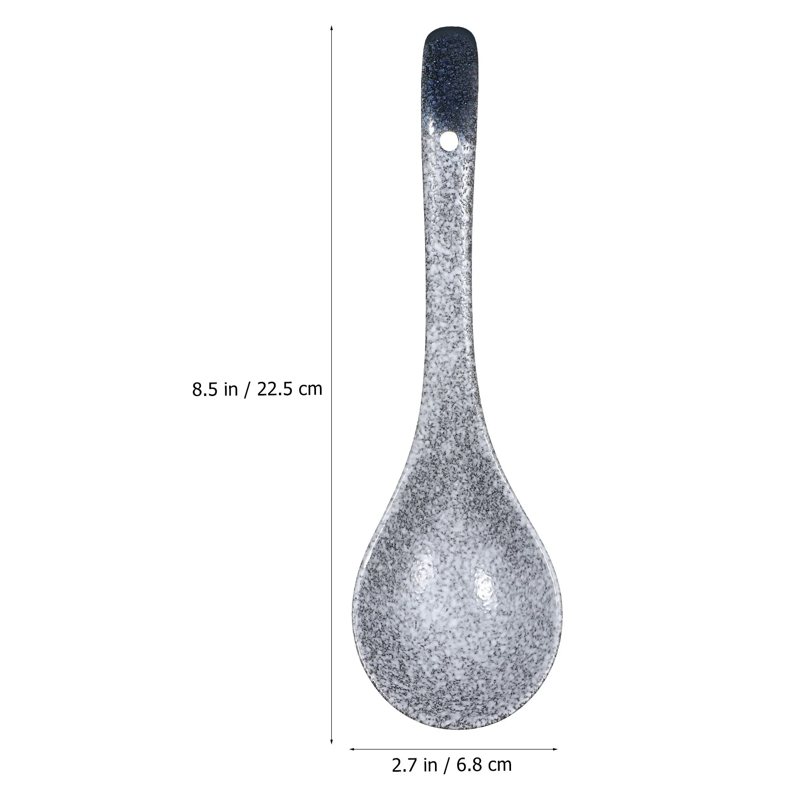 

2Pcs Ceramic Soup Ladles Premium Quality Easy to Clean Japanese Style Spoons for Home Kitchen and Restaurant Use