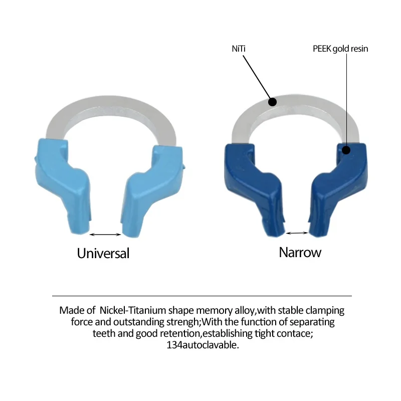 1PCS Matrizes Dentárias Duráveis Faixas Estilo Anel Garrison Clip Seccionais Com Contorno Dentário Ferramenta Odontológica