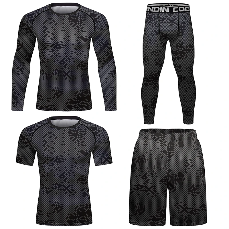 Rashguard Male Cody Lundin Thai Football Shirts Bjj Gi Men's Sports Shorts for Mma Compression Sets Men Sports Sets Custom