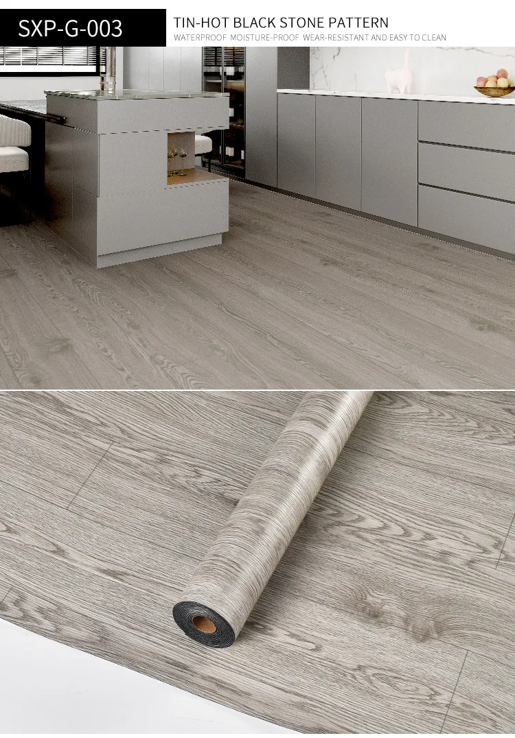 ✨ أرضيات PVC ذاتية اللصق للجدار والأرضيات ✨ - بلاط أرضيات قابل للتقشير واللصق مقاوم للماء، ديكور غرفة الخشب المحبب للقاعة #6