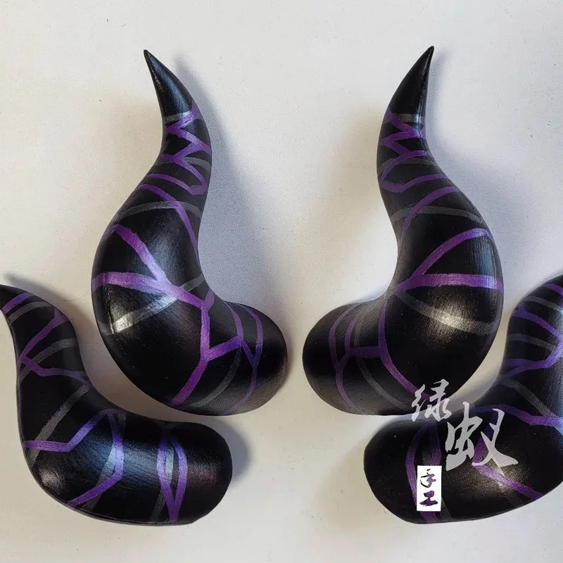 

2025 aaa Game Blue Archive Sorasaki Hina Cosplay Horns Headclips Headwear Hair Props Halloween Carnival Accessories