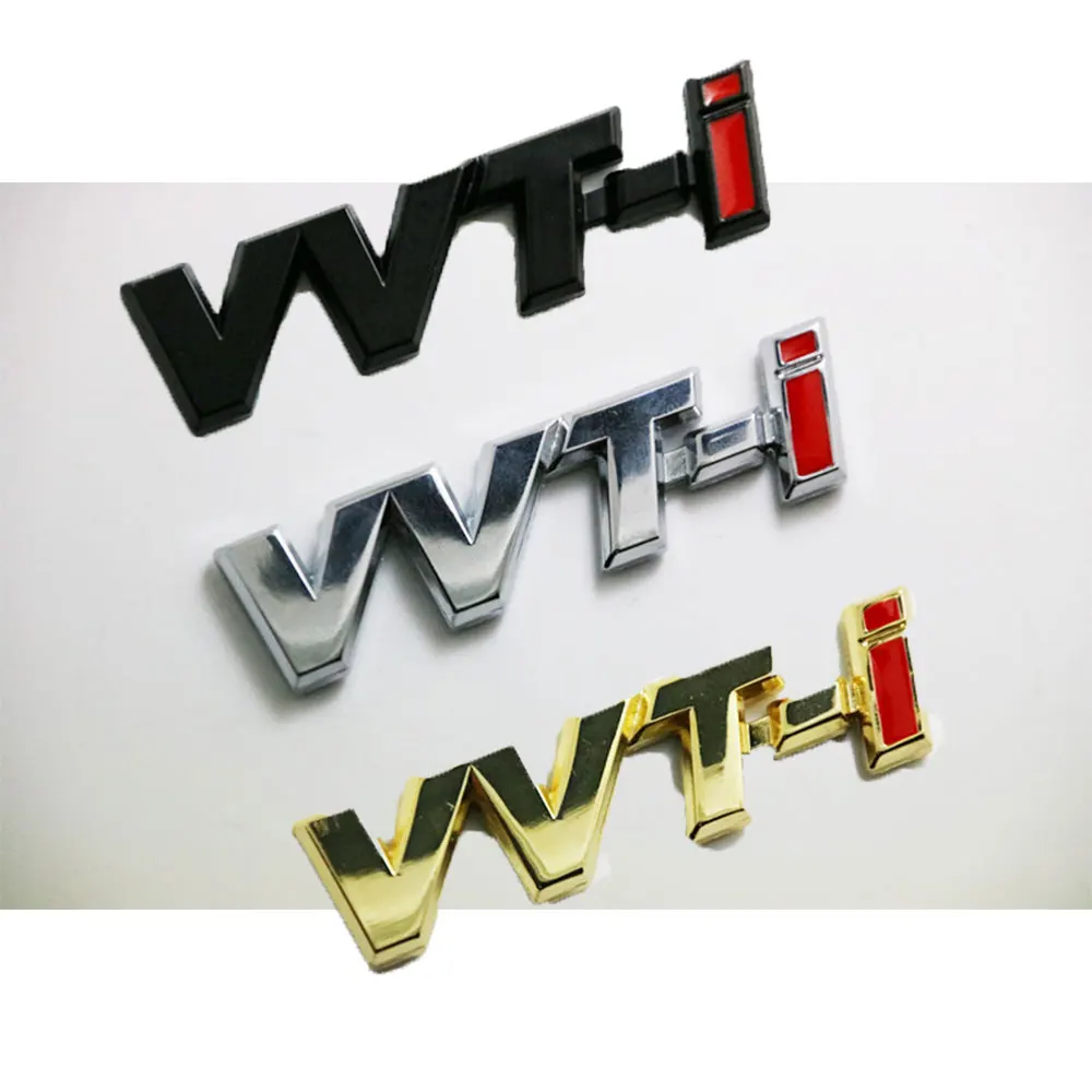 3D Metal VVT i Logo VVTi Emblem Car Fender Badge Trunk Sticker For Yaris RAV4 Auris VVTI Sticker Accessorie