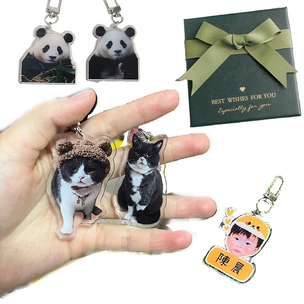 Gepersonaliseerde sleutelhanger cadeau, aangepaste Memorial sleutelhanger met foto, aangepaste Cat Memorial sleutelhanger aandenken voor huisdier jubileum