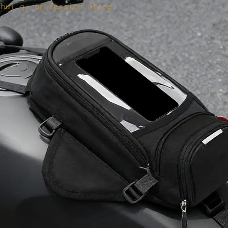 Magnetischer Tankrucksack für Motorräder mit klarem Telefon-Sichtfenster H8WE – Detail 9