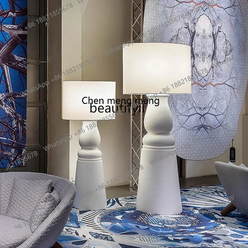 

E1001 ss Nordic Living Room Floor Lamp Designer Light Luxury Ambience Light Hotel Sofa Side Vertical Lamp