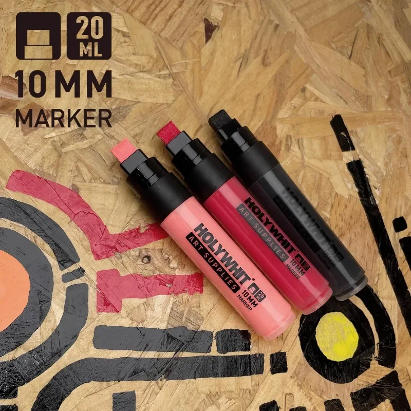 3/5/10MM DIY Graffiti Paint Pen Art Painting Highlighter Office Mark Signature Marker Oily Waterproof Non-erasable Paintbrush
