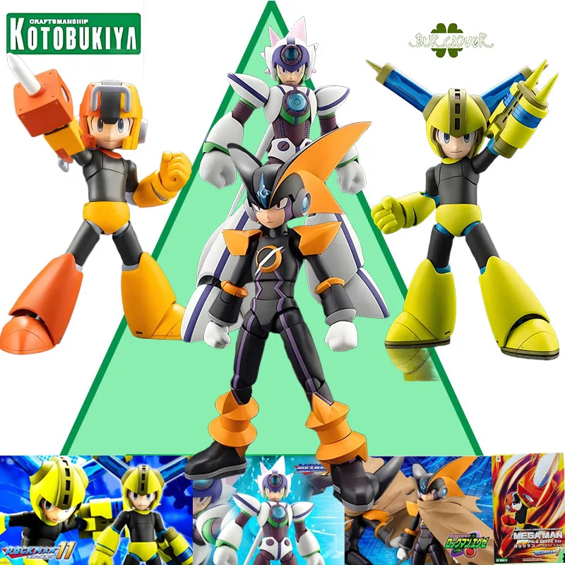 

KOTOBUKIYA GENUINE ORIGINAL Comprehensive assembly model series Rockman Pile Drive Ver. Fludy Axel White Action Figure Toys