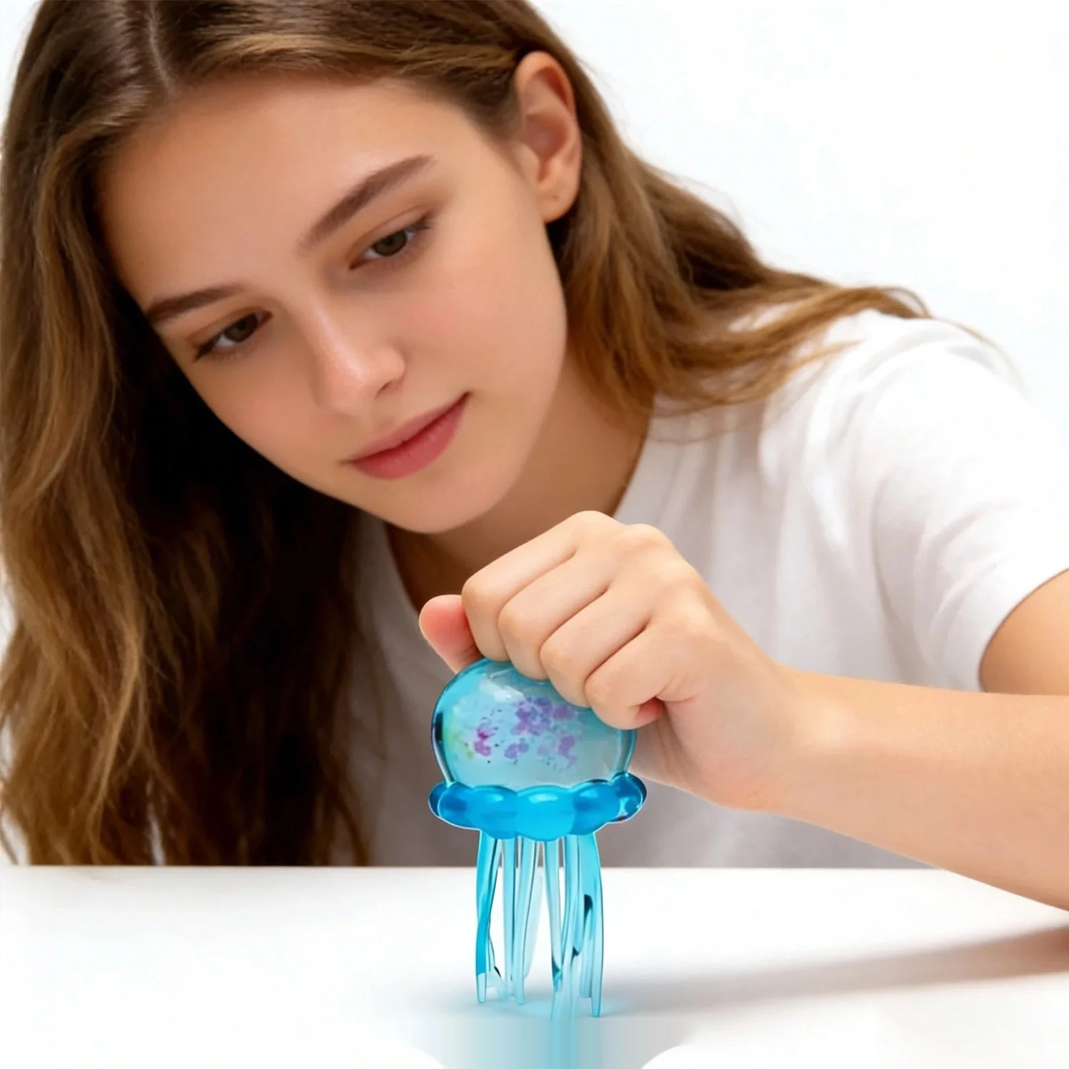 

Серия мягких игрушек-антистресс «Медуза» Needoh Fuzz Ball Jellyfish в закрытой упаковке, разные цвета, милые фигурки медуз, для снятия стресса и развлечения