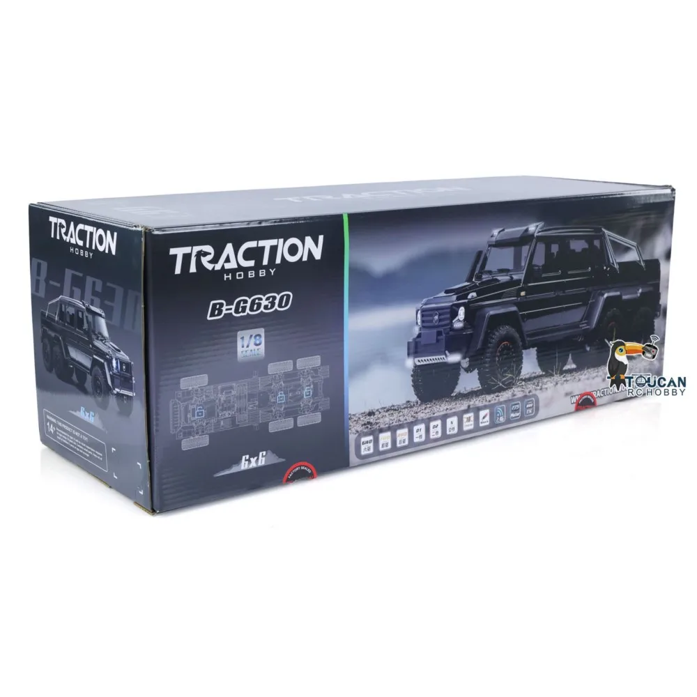 Vendita negli Stati Uniti 1/8 Trazione Hobby Telecomando Off Road Car KM6 6X6 RC Rock Crawler Auto Serrature dell'asse indipendenti Modello di motore spazzolato