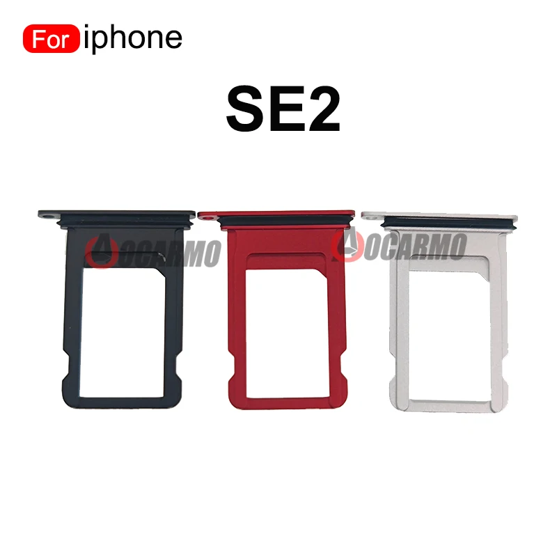 Aocarmo-titular do cartão sim para iphone se 2ª geração, se2, se3, bandeja sim, peças de reposição, preto, branco, vermelho