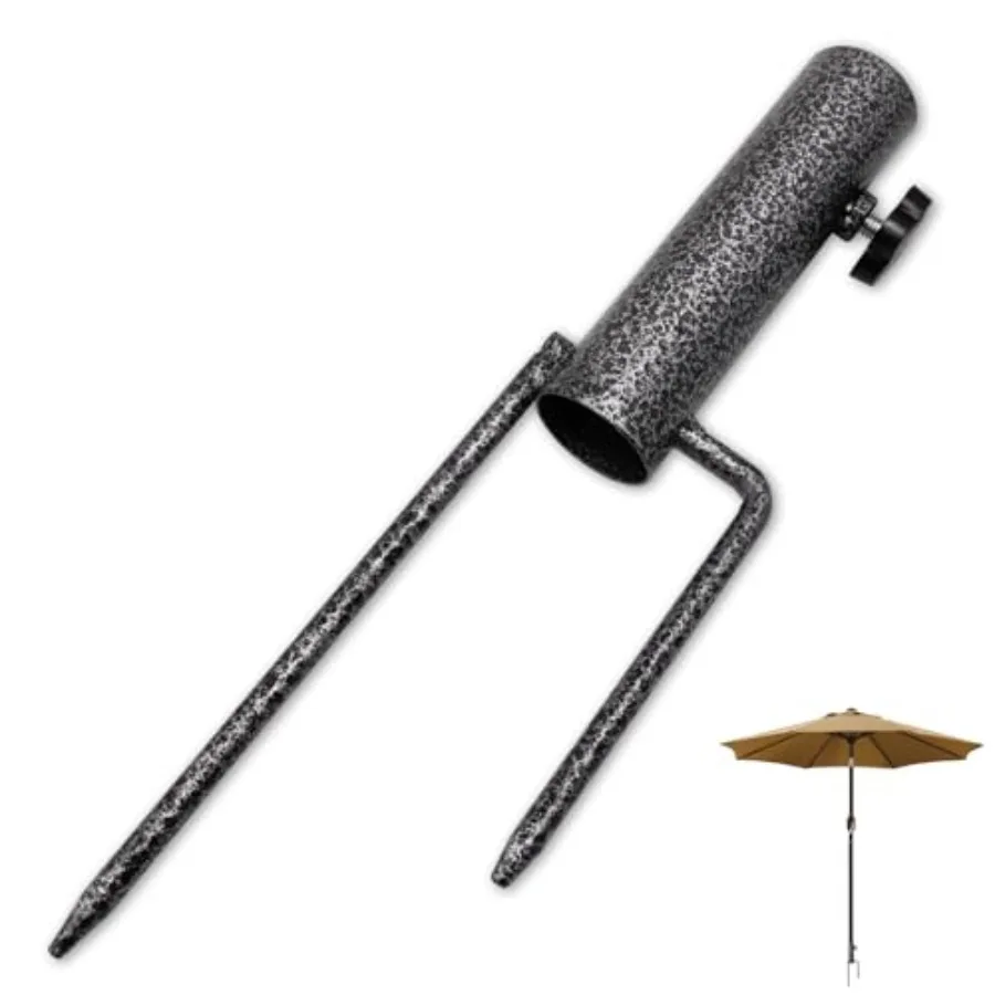 

Patio Umbrella Steel Anchor Sand Anchor Beach Umbrella Anchor Grass Auger Spike Patio Sunshade Support Beach Umbrella Steel Sta