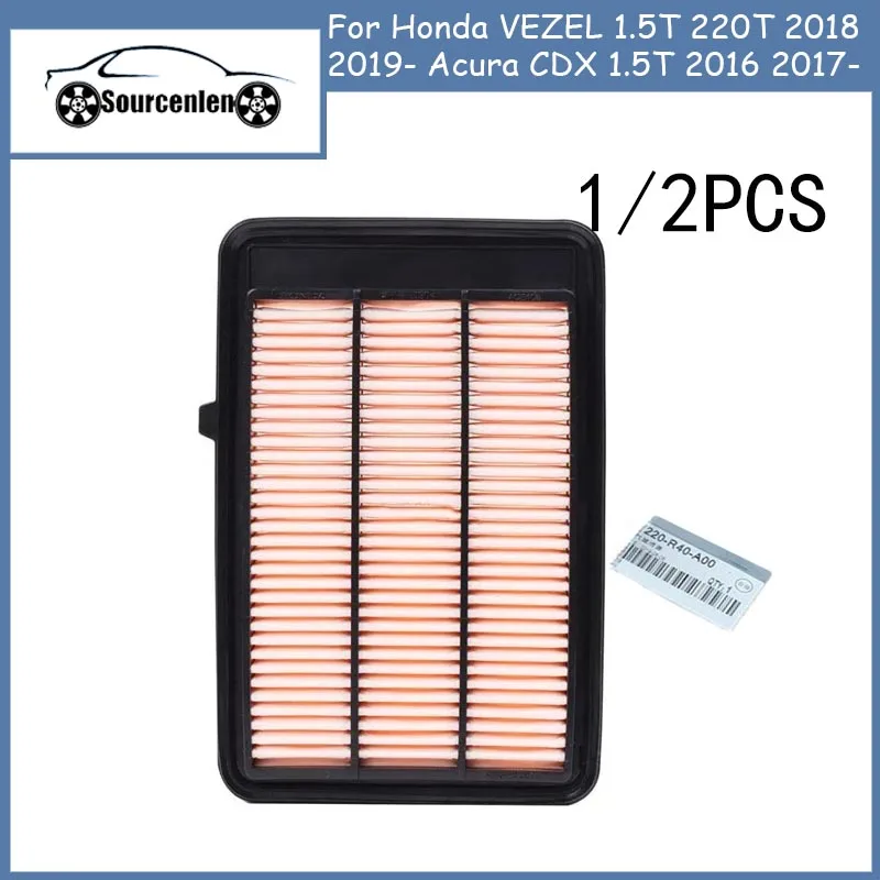 

Car Engine Air Filter for Honda VEZEL 1.5T 220T 2018 2019- Acura CDX 1.5T 2016 2017- 17220-5WA-H00 172205WAH00