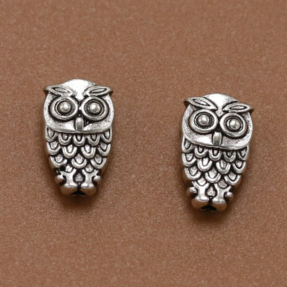

50 Pcs Alloy Owl Charms Silver DIY Pendants Jewelry Making Bead Accessories Bracelet Necklace Earrings Craft Project