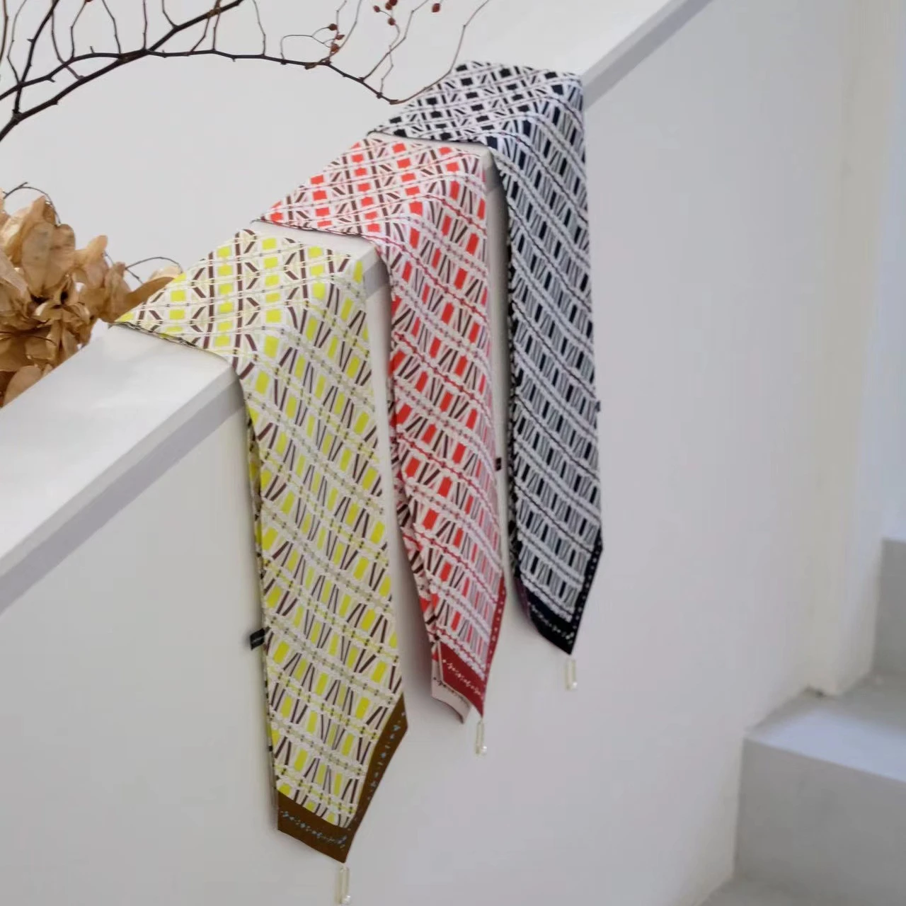 new-heavyweight-silk-narrow-scarf-silk-scarf-scarves-00-silk-sa-twill-silk-double-layer-hairband-multi-functional