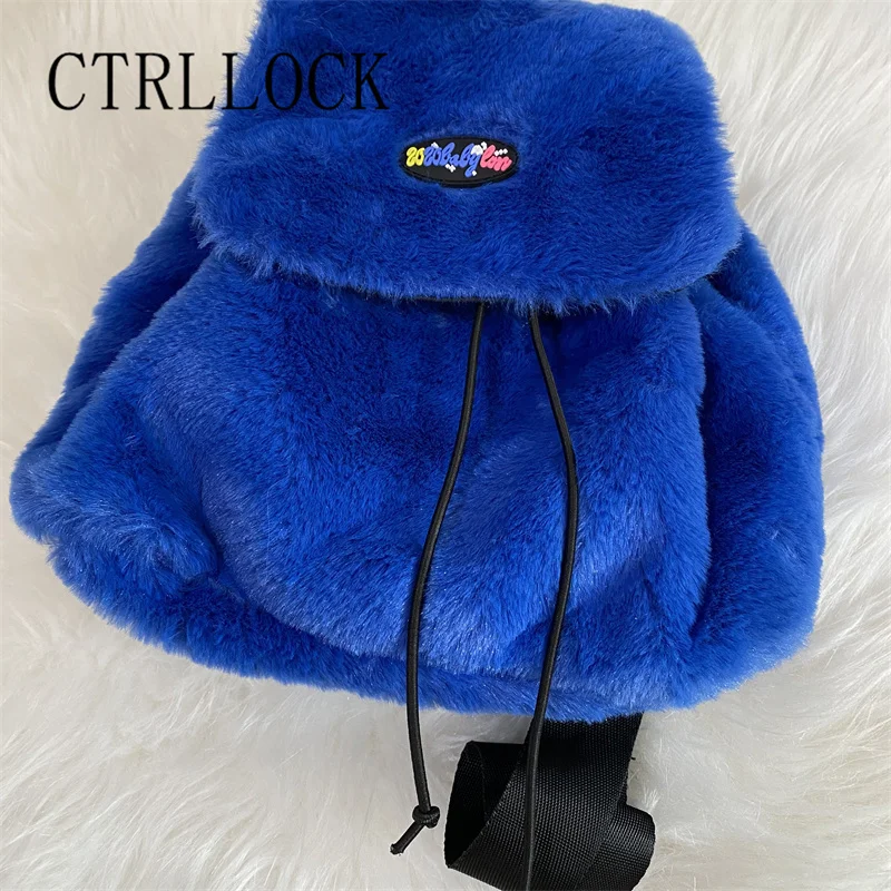 CTRLLOCK-mochila escolar de piel azul de estilo pijo para estudiantes, Color caramelo, bonita, primavera y verano