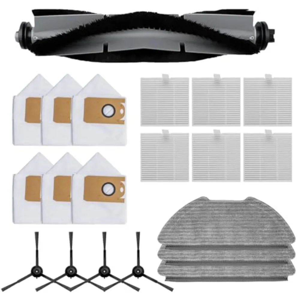 Complete Cleaning Kit for AIRROBO For T20 Plus For FIXR For T20 Robot Vacuum Cleaner with Main Brush and Side Brushes