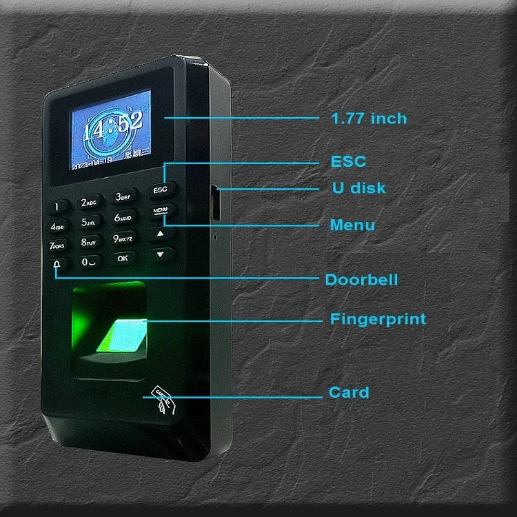 

Fingerprint Time Attendance Access Control Device Biometric Fingerprint Identification Access Controller