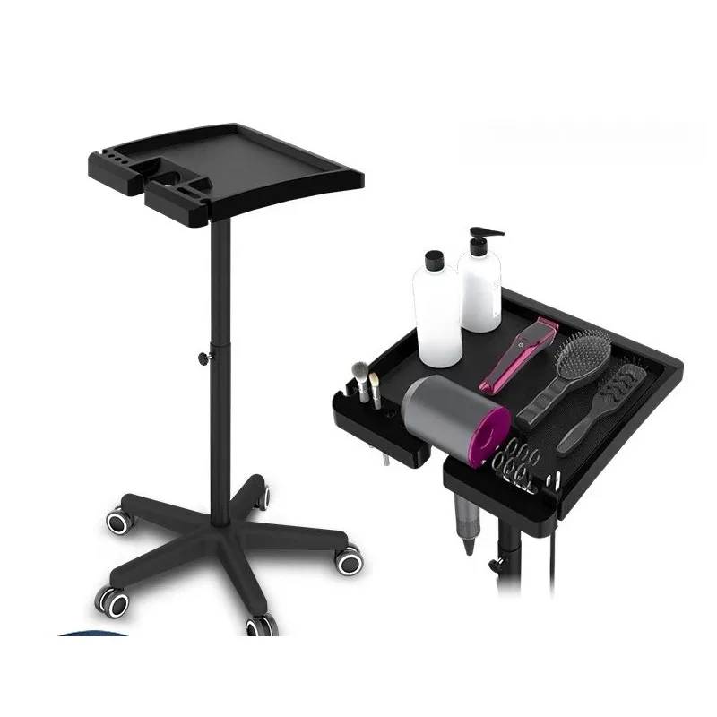 Lifting barber shop trolley anti-clip hair casters movable salon perm and dyeing trolley