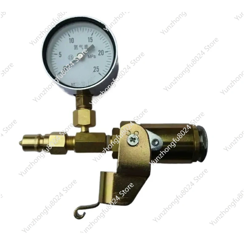 

High Pressure 50 Kg Nitrogen Pressure Adjustable Quick Connector with Gauge System Leak Test