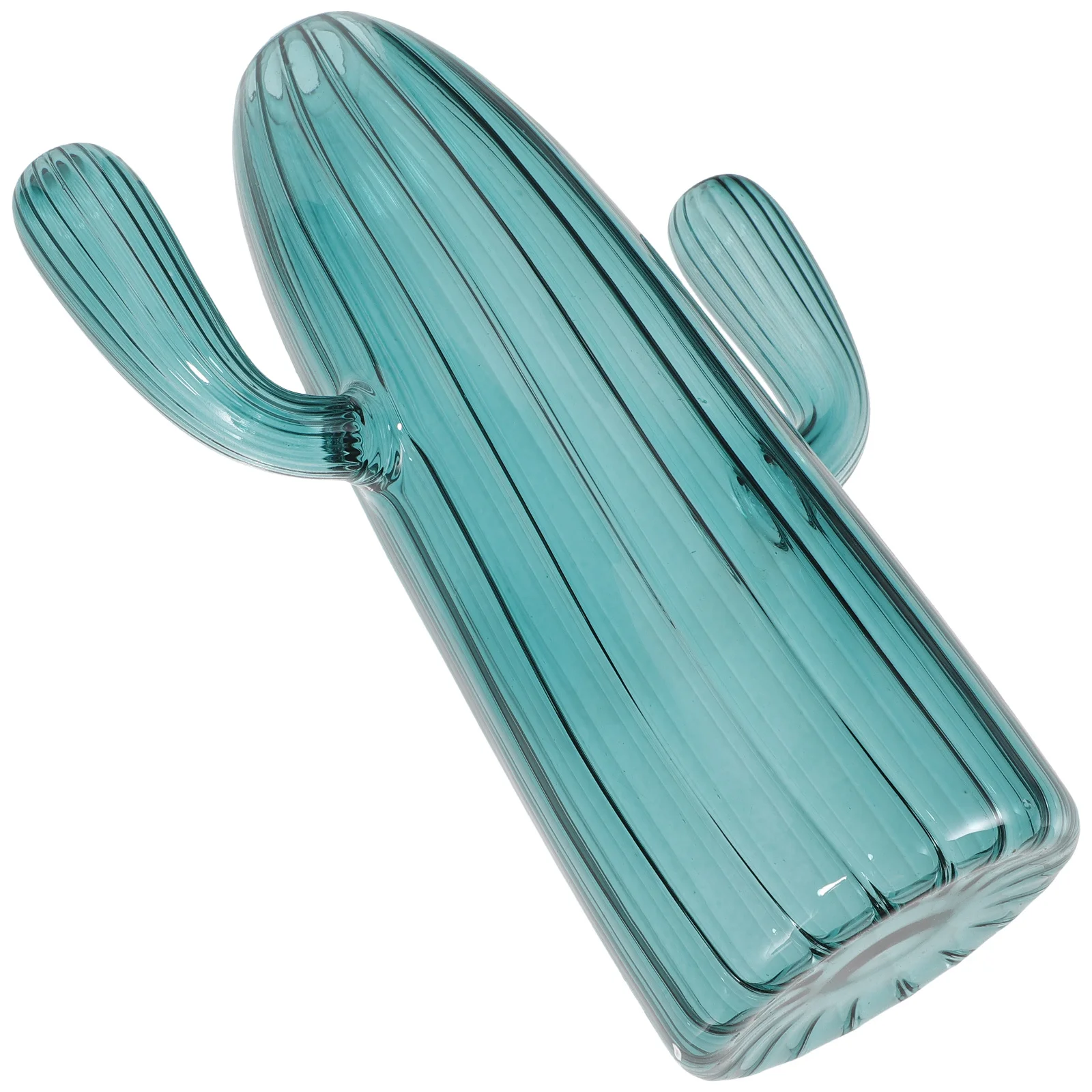 

Cute Cactus Glass Vase Modern Decorative Small Flower Vase for Home Office Desk Plant Display Vintage Style Clear Jar Aesthetic