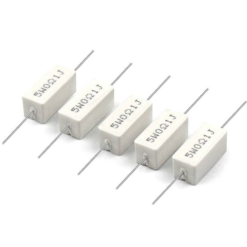 10 قطعة مقاومة الاسمنت 5 واط 0.1R ~ 10 كيلو أوم 0.33R 1R 10R 100R 0.22 0.33 1 10 100 1 كيلو 10 كيلو أوم الاسمنت المقاوم