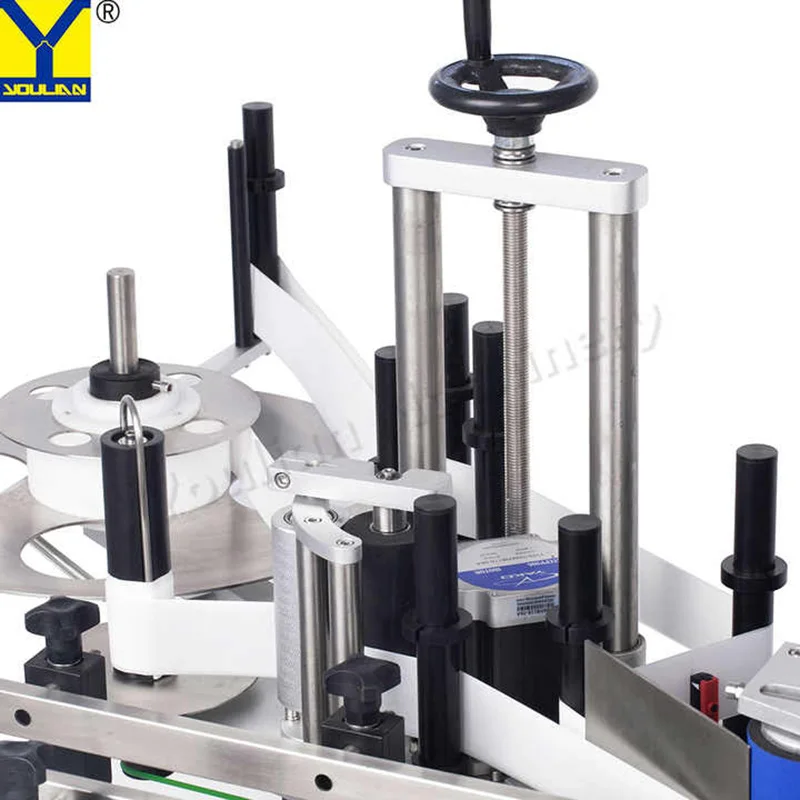 自動ステッカーラベリングマシン、多機能ラベルアプリケーター、ベンチトップ、ラウンドボトル用ワイン缶ジャー、米国ストック、MT-130