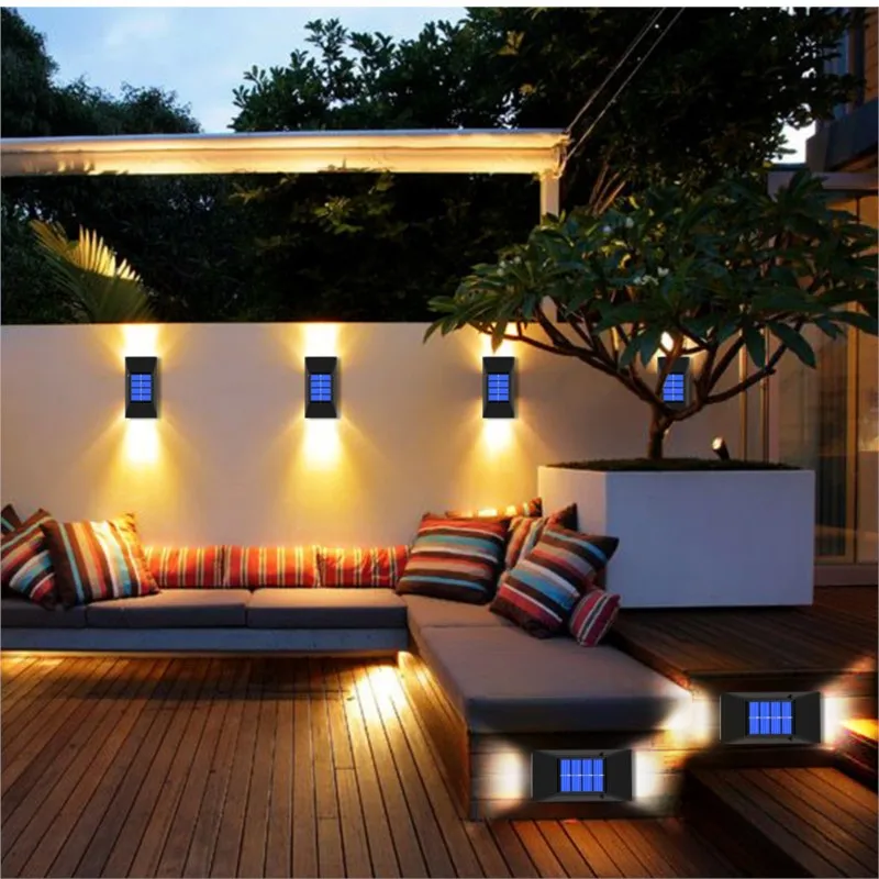 

LED Solar Light Outdoor Waterproof Lighting Solar Powered Lamps Wall Lamps for Garden Decoration LED Street Lighting