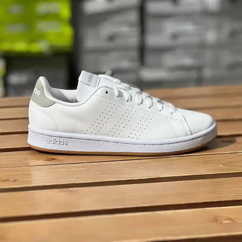 Adidas men's shoes low-cut leather white shoes breathable cushioning lightweight casual shoes sports shoes sneakers GZ5303