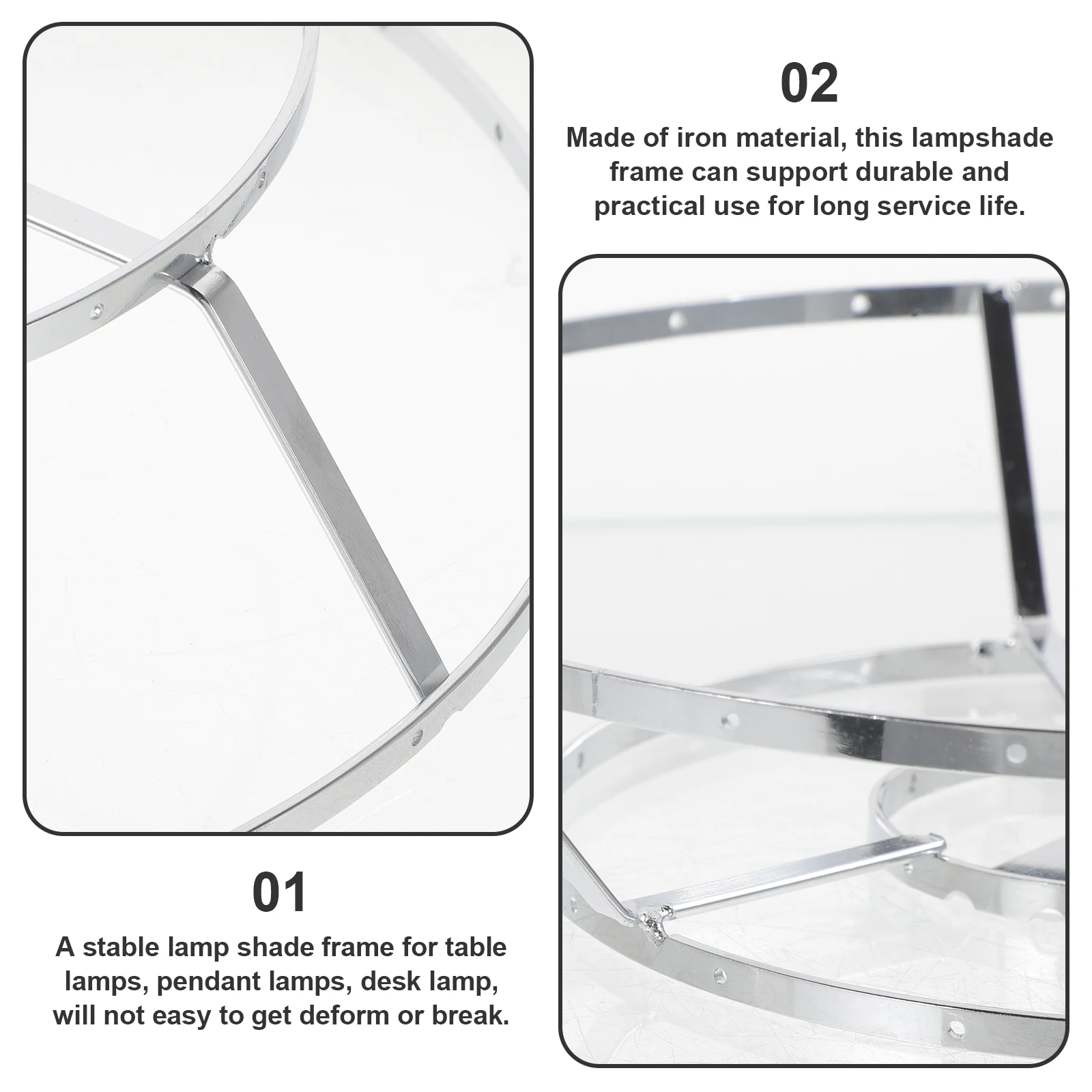 

Рамки для абажуров «сделай сам», 2 слоя, серебро, 25 диаметр, металлический держатель для абажура, подвесной светильник, рамка для люстры, аксессуары