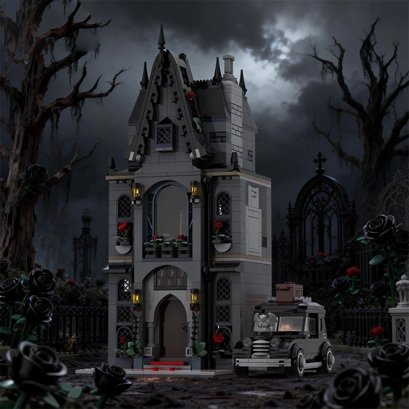 1127 pièces Maison modulaire de construction - Modification du modèle 76786 MOC Personnaliser le bloc de construction modulaire Jouet de bricolage Cadeau d'anniversaire