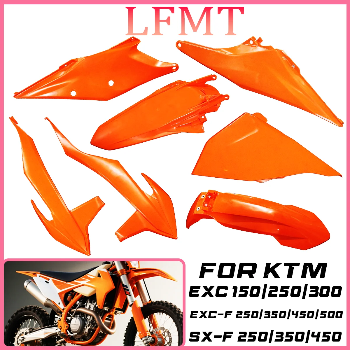 

Motorcycle Plastic Full Fairing Body Cover For KTM EXC EXC-F SX SX-F XC XC-F XCW XCF-W 125 150 250 300 350 450 500 Dirt Pit Bike