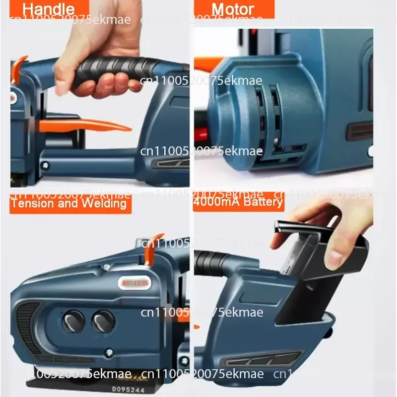 Handheld Polypropylene Polyester Power JDC Battery Powered Plastic Packaging Manual Packaging Strapping Machine
