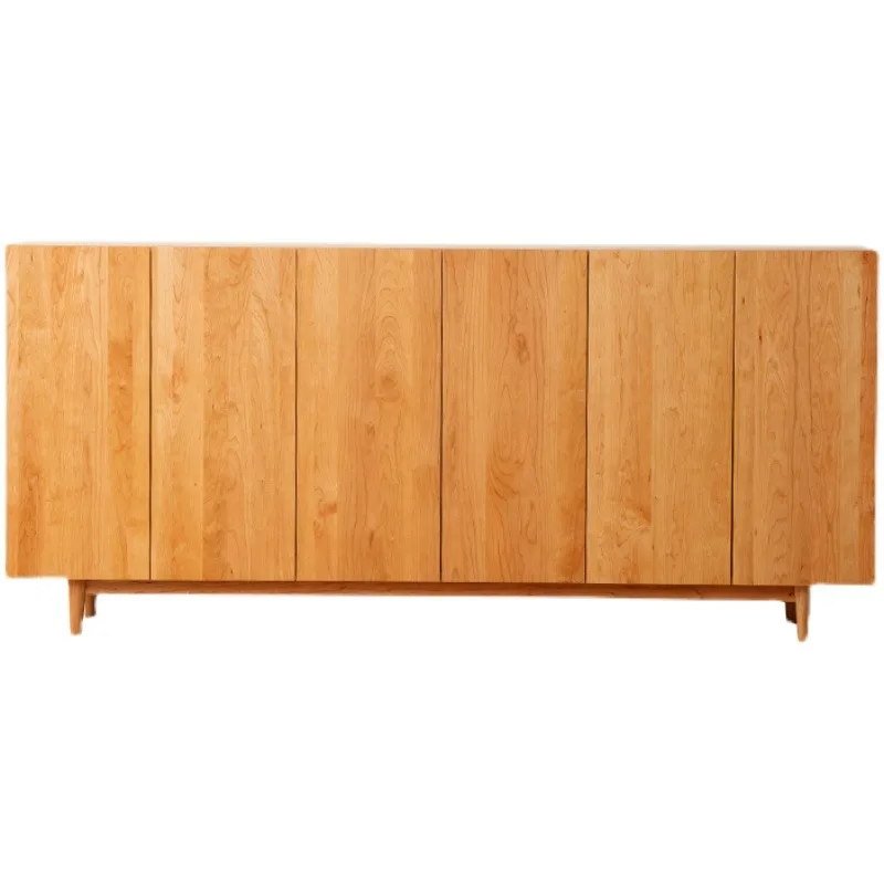 

Nordic cherry wood solid wood shoe cabinet simple Japanese-style home door living room porch storage multi-layer storage cabinet