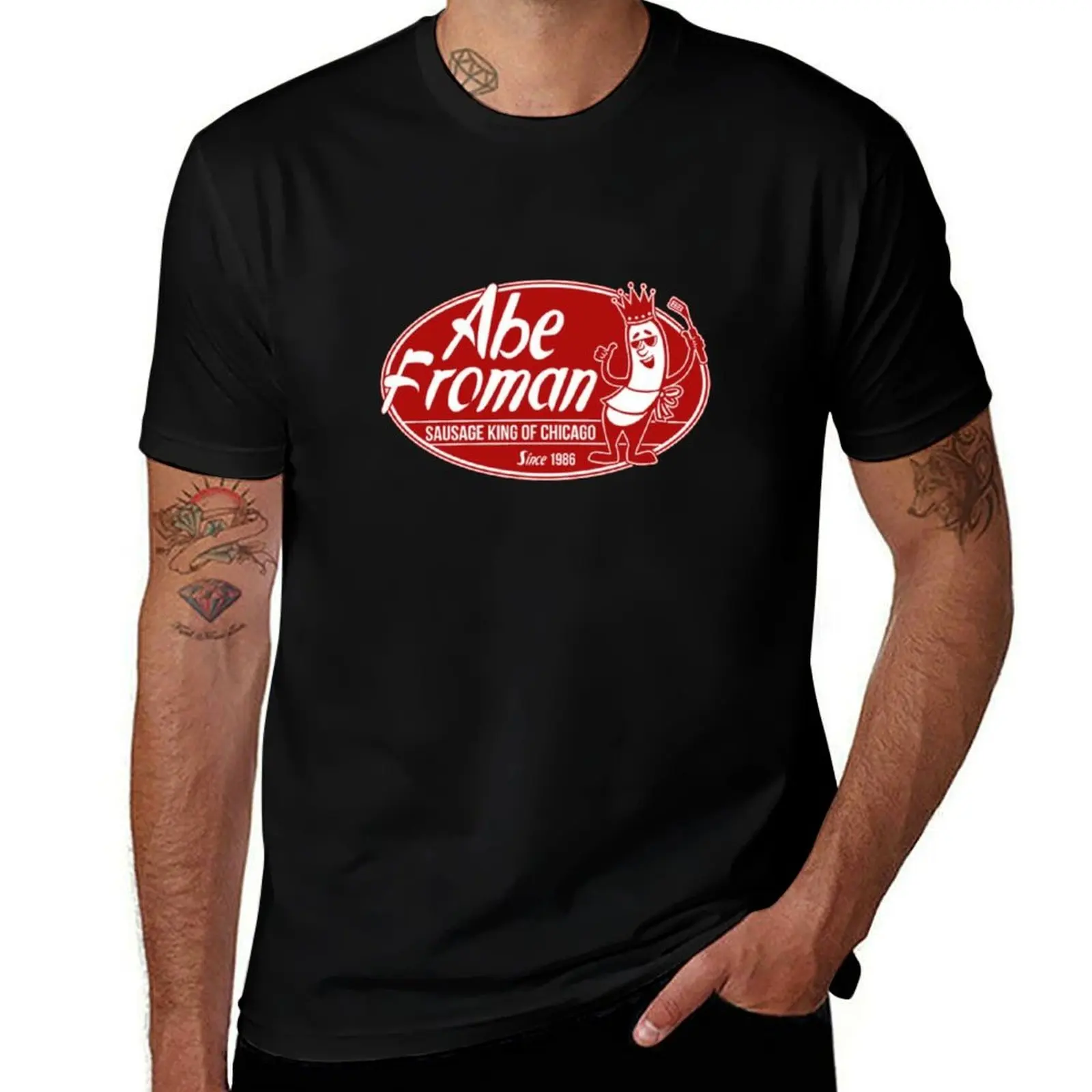 Abe Froman Sausage King of Chicago T-Shirt Work Wear Short Sleeve T-Shirt
