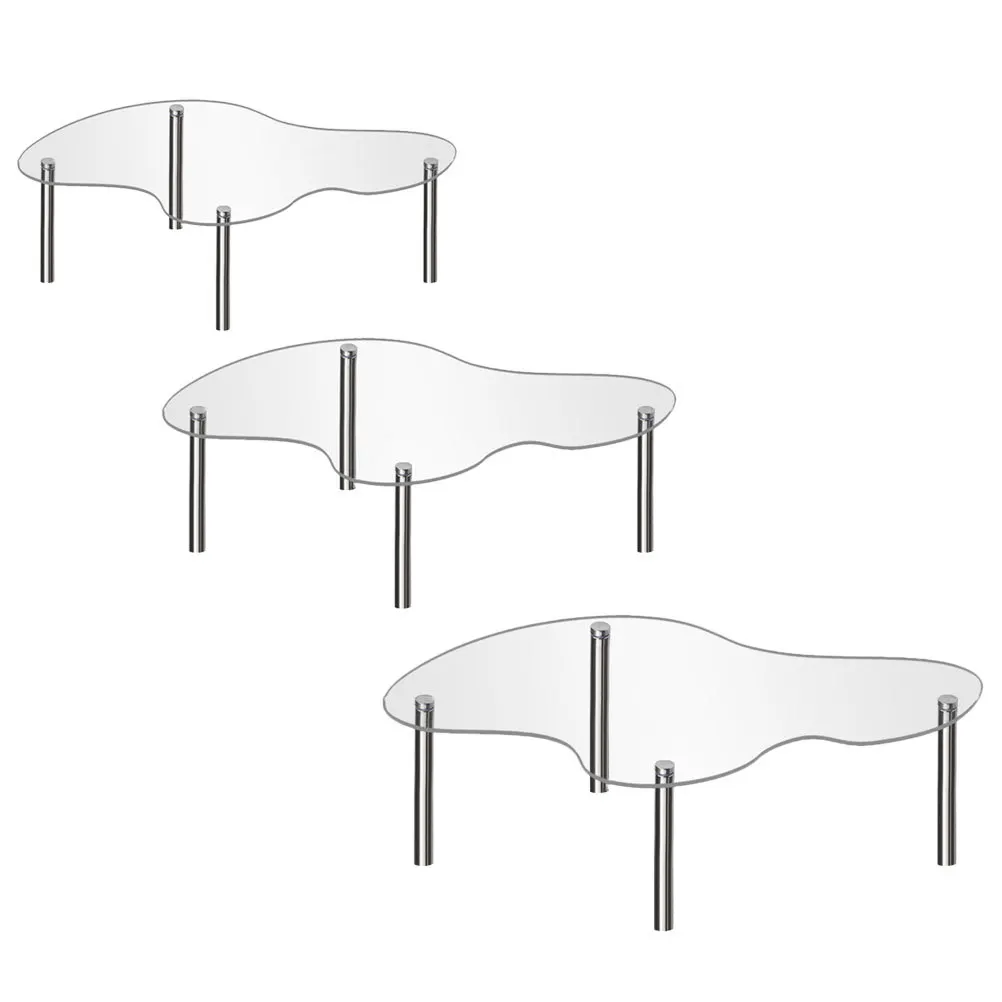 

3Pcs Transparent Acrylic Cake Stand Cupcake Riser Smooth Edges Safe to Use for All Events Acrylic Risers for Display