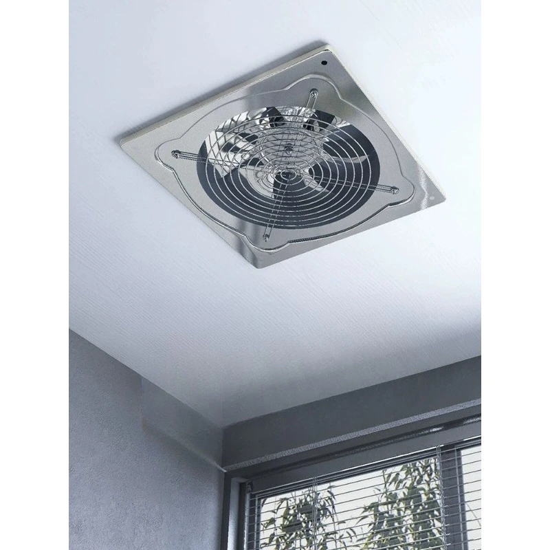 14 inch 16 inch speed regulation noise reduction exhaust fan stainless steel exhaust fan kitchen powerful household
