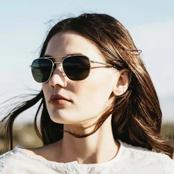 Gafas de sol redondas clásicas Vintage para mujer, gafas de sol de espejo de Metal de diseñador de marca de moda, marco pequeño, gafas ovaladas para deportes al aire libre