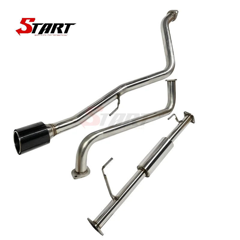 

For Nissan NAVARA NP300 Tuning Cat Back Exhaust System SUS304 Stainless Steel Performance Muffler With Carbon Fiber Tip