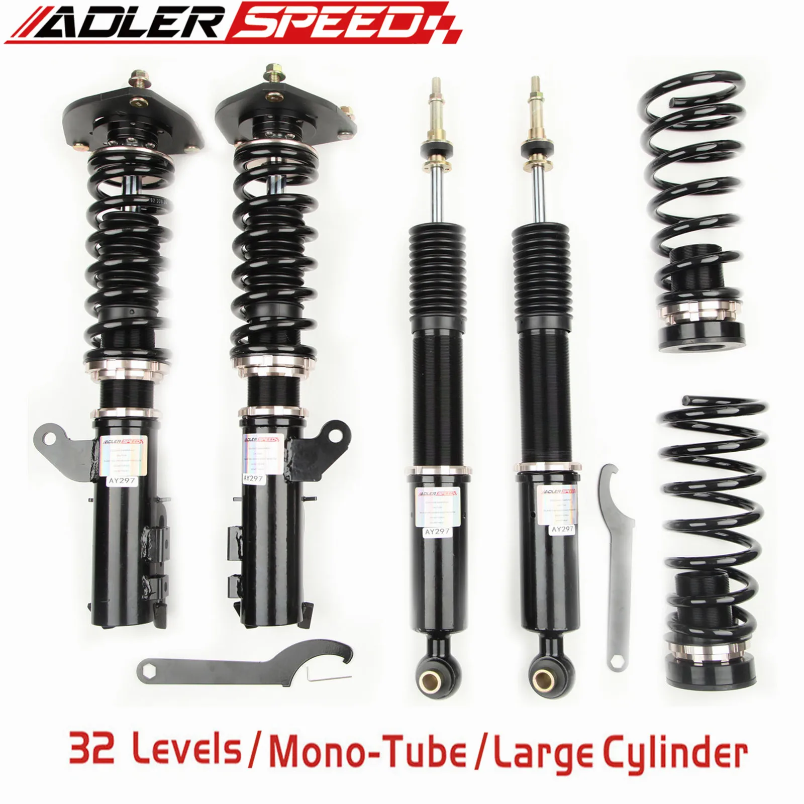 

ADLERSPEED 32 Level Mono Tube Coilovers Suspension Kit For Kia Optima (JF) 2016-2020