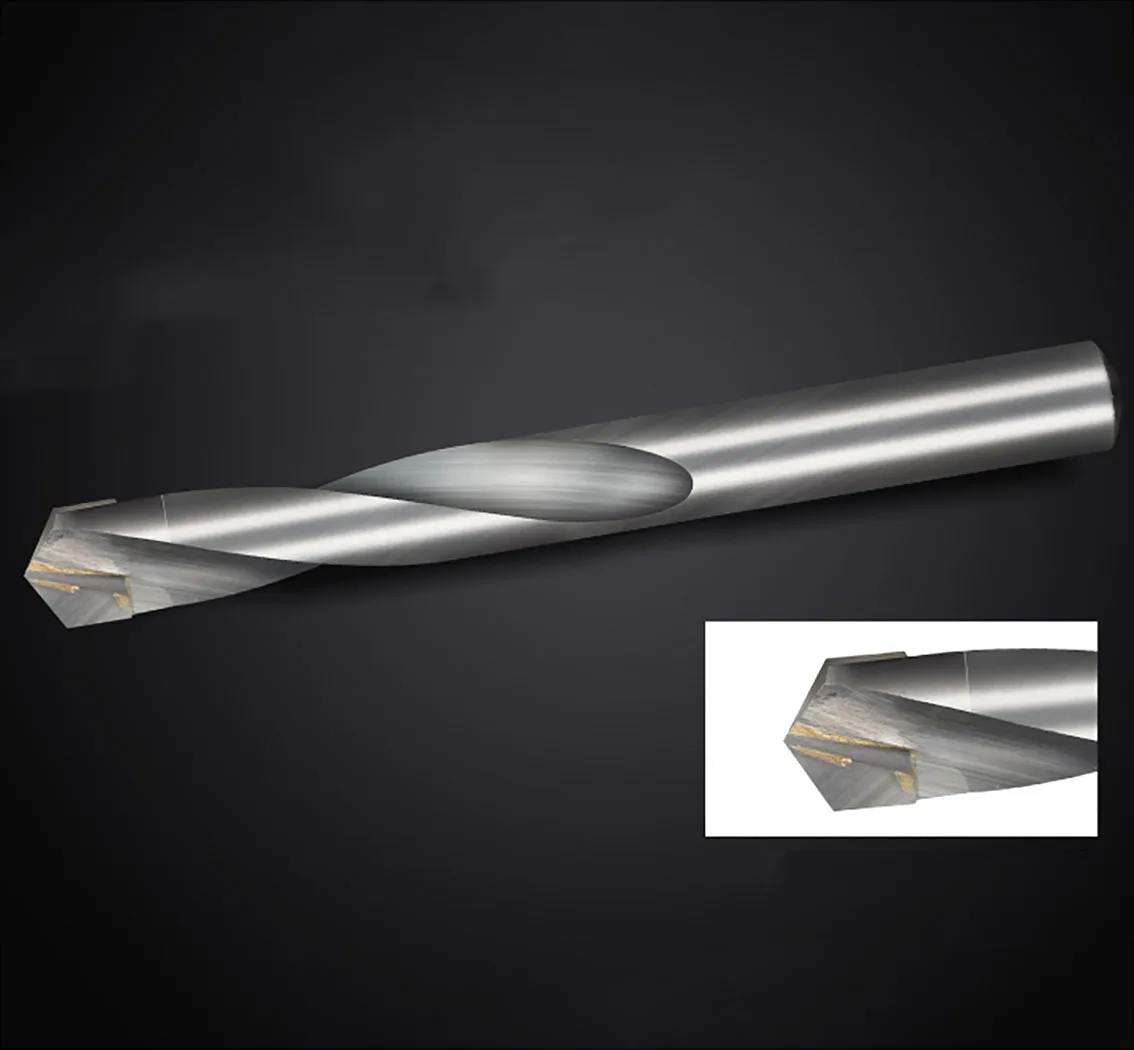 Forets hélicoïdaux en acier au tungstène, foret en carbure CNC, foret à métaux, outils de fraise en acier inoxydable, 3-16mm