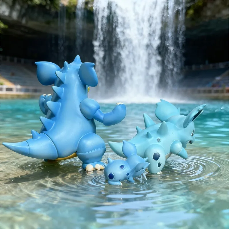 البوكيمون 3 قطعة Bkm Nidoqueen أنيمي الشكل دمية لعبة Nidorina Nidoran مجموعة تطورية عمل تمثال نموذج حلية الأولاد الهدايا