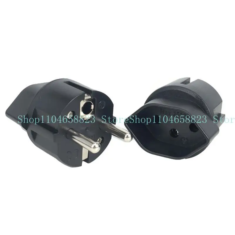 652f à European Plug Adapter Power Socket Connector 250V Adaptateur Socket