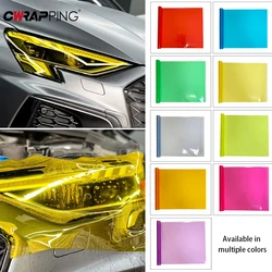 Car Headlights Sticker 30x200cm Headlight Taillight Wrap Color Cover Universal Film for Motorcycle Car Light Accessories