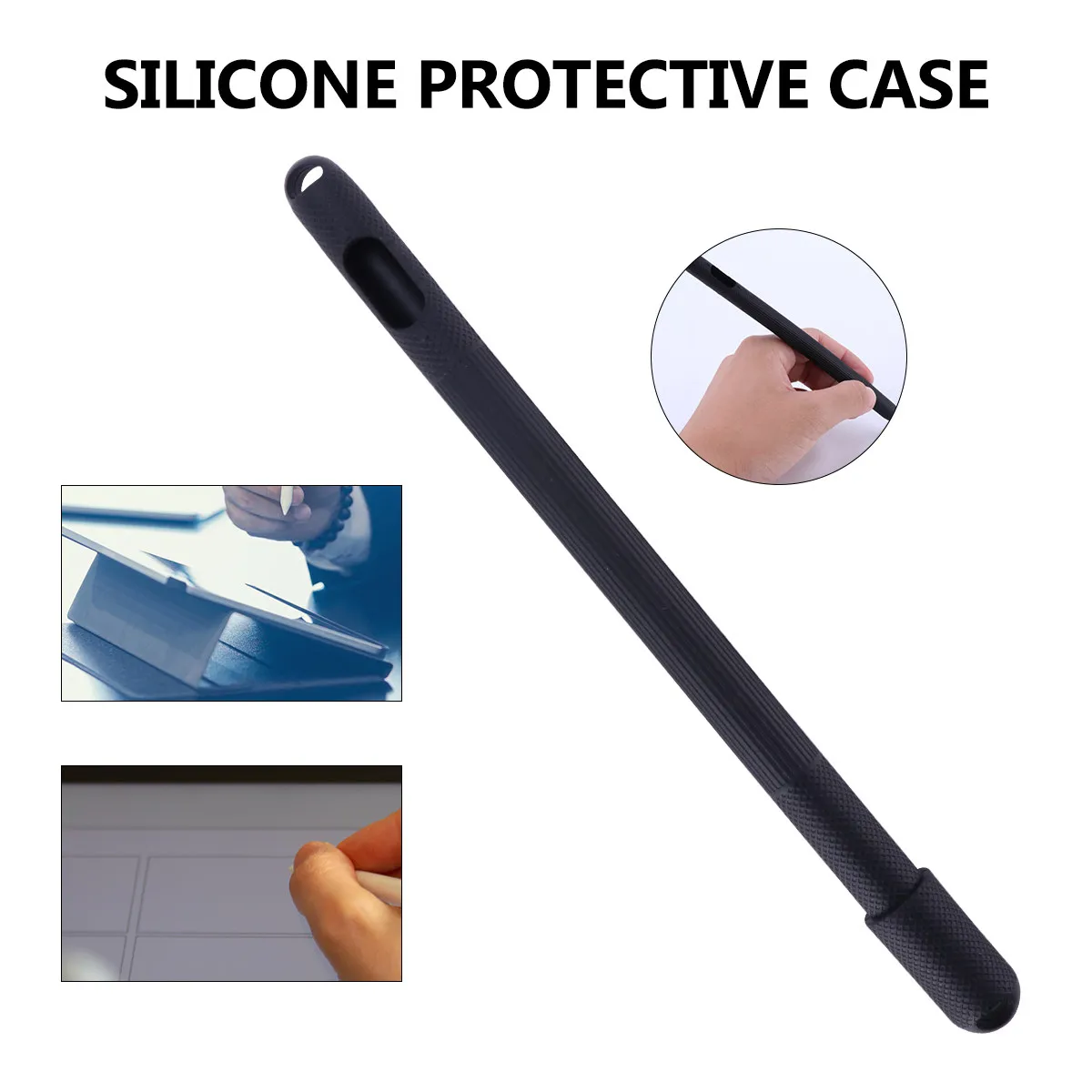 

Pencil Protective Case Silicone Shock Resistant Shatterproof Tip Protection Easy Install Portable Stylish Pencil Enclosure