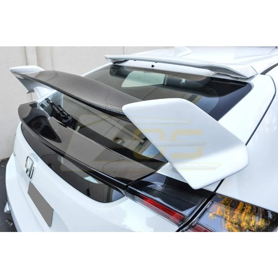 استبدال غطاء صندوق السيارة الخلفي الجناح المفسد ل 20162021 هوندا سيفيك هاتشباك FK4 FK7 JDM نوع تصميم نمط مع ABS البلاستيك Cons #3